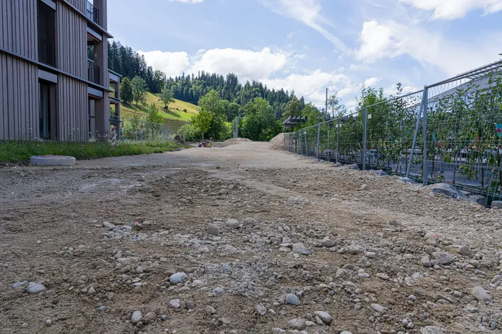 Pumptrack Bärau - Baustellenbild - 17. Juli 2025
