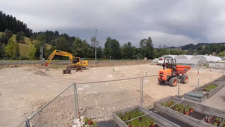 Pumptrack Bärau - Baustellenkamera - 7. Juli 2025