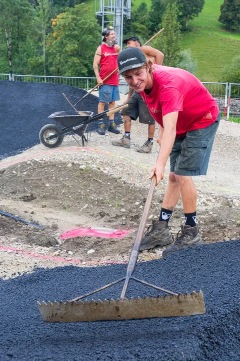 Pumptrack Bärau - Baustellenbild - 4. September 2025