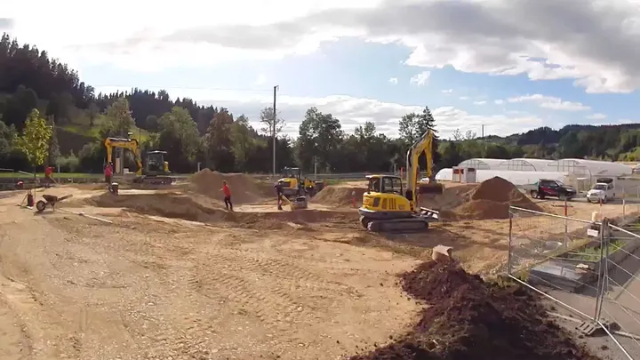 Pumptrack Bärau - Baustellenkamera - 22. Juli 2025