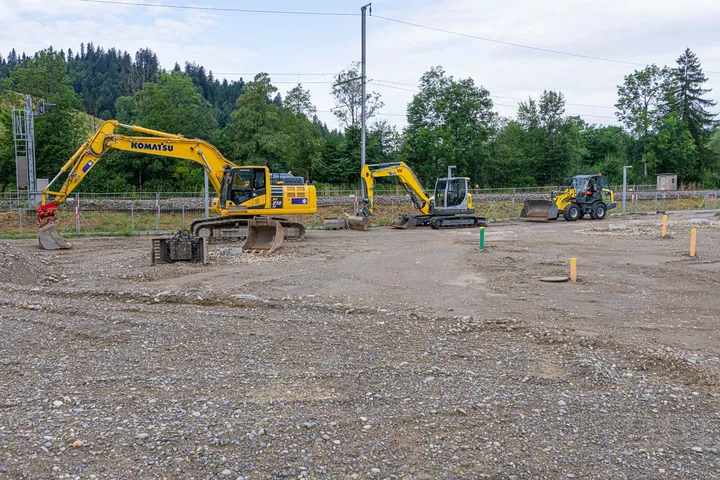 Bau Pumptrack Bärau - Baustellenbild - 7. Juli 2025