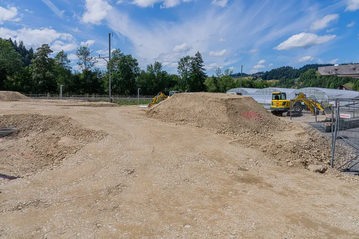 Pumptrack Bärau - Baustellenbild - 17. Juli 2025