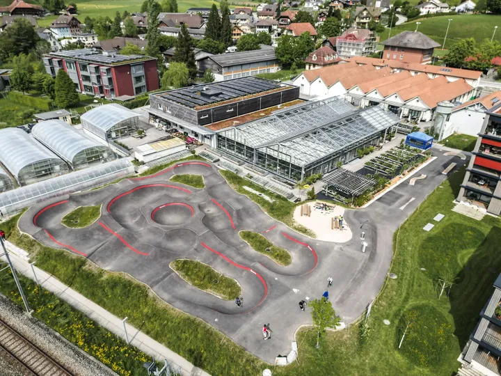 Luftaufnahme Pumptrack Bärau - Dominik Bosshard - 23. Mai 2026